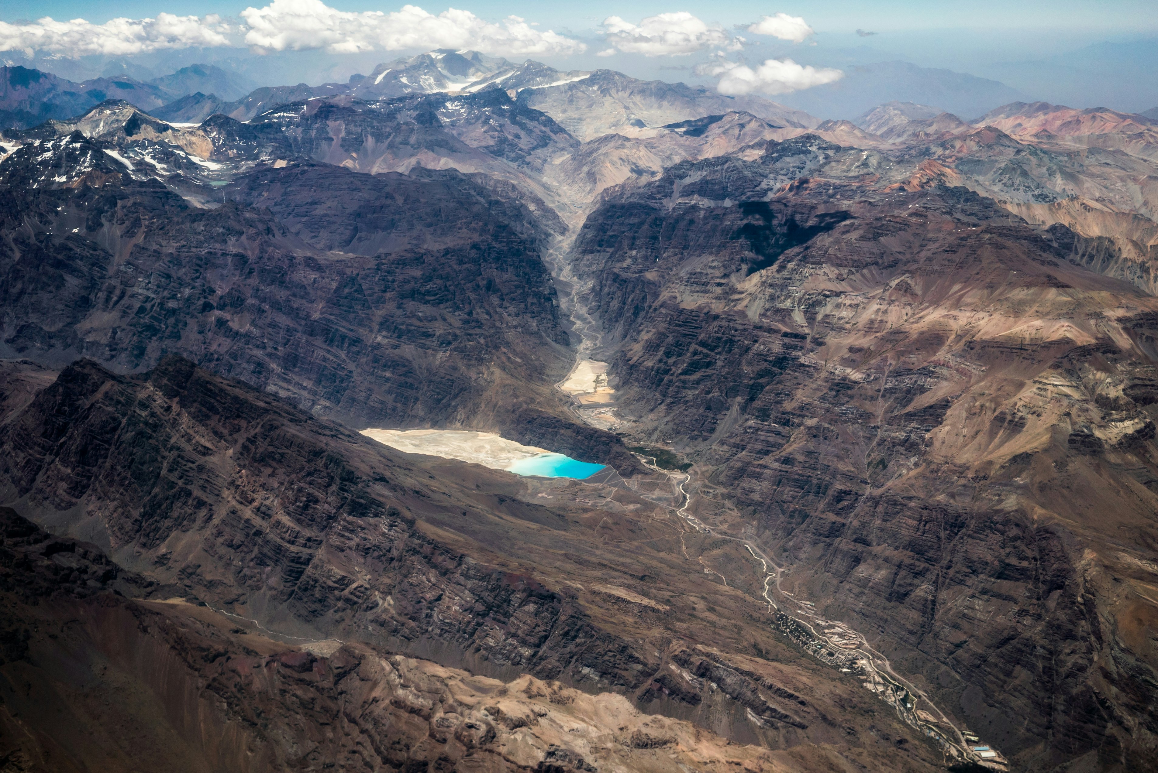 aerial view of mountains